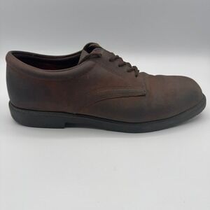 Nunn Bush Oxford Dress Shoes Men's Size 10.5 Brown Leather Comfort Classic